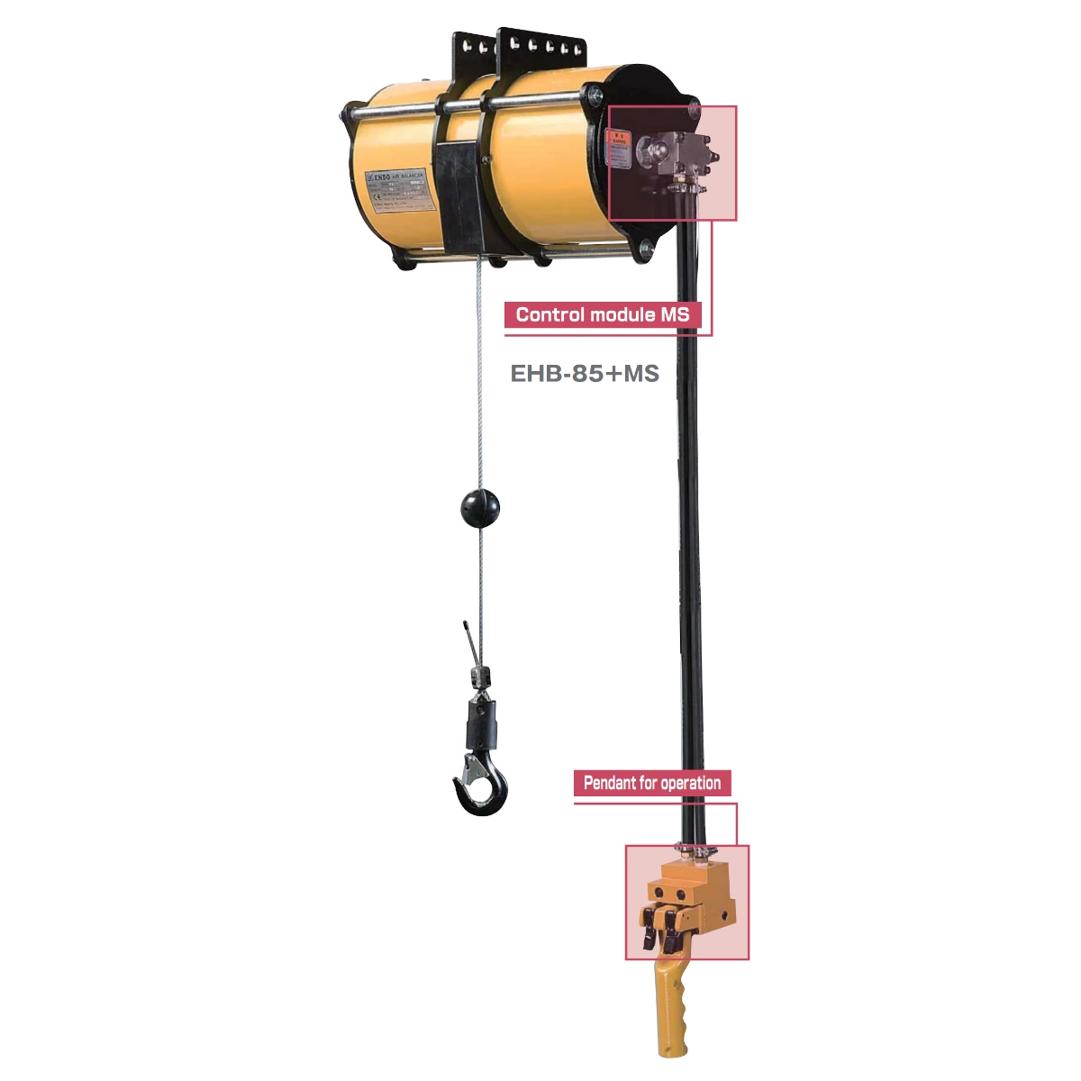 ENDO ATEX pneimatiskais balansieris EHB (MS modulis) 0–270 kg