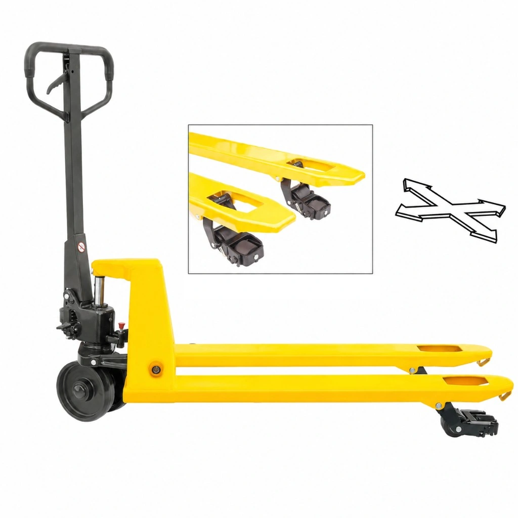 Četrvirzienu rokas palešu ratiņi (RPV2500CS), 2500 kg