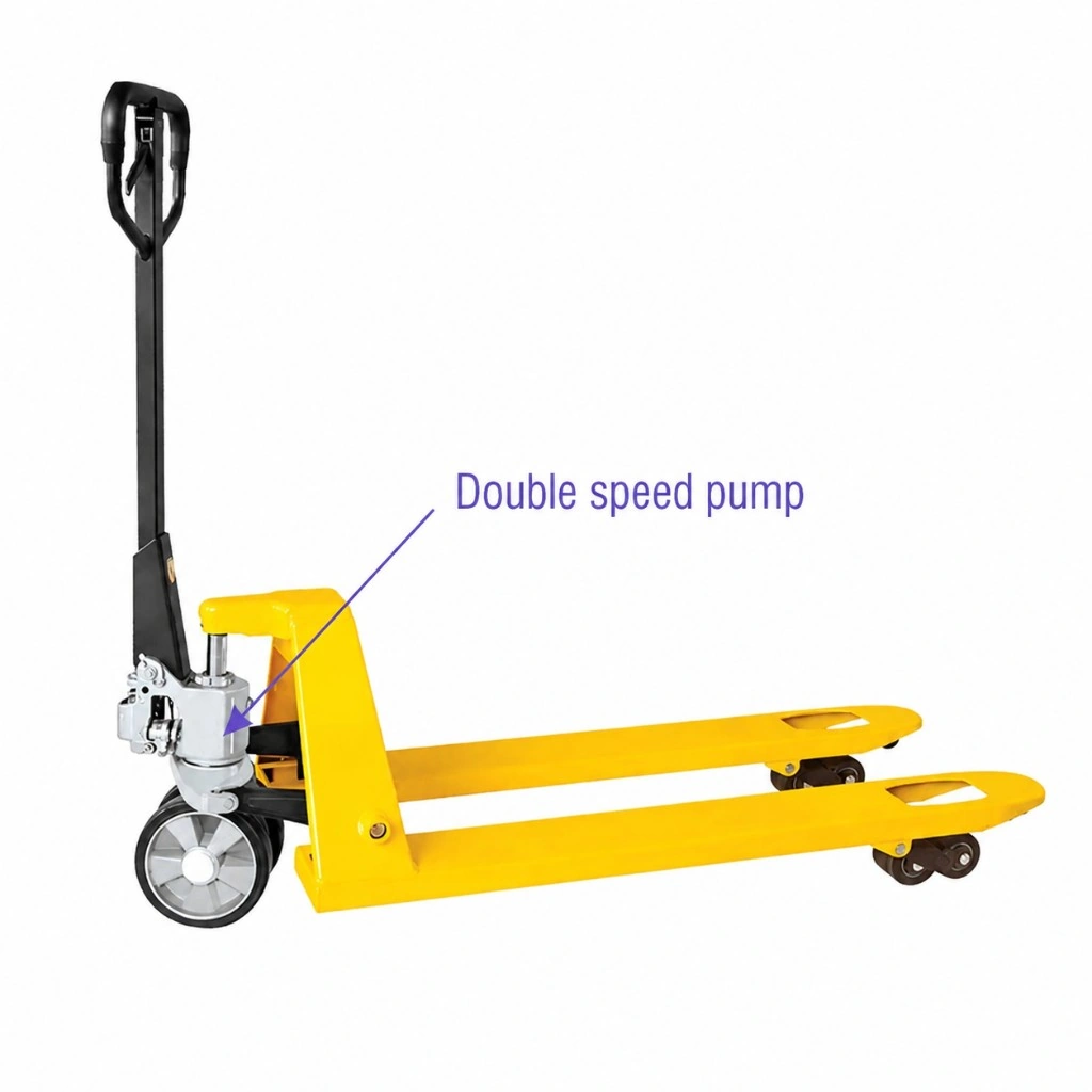 Ātrās pacelšanas rokas palešu ratiņi (RPV2500BP), 2500 kg
