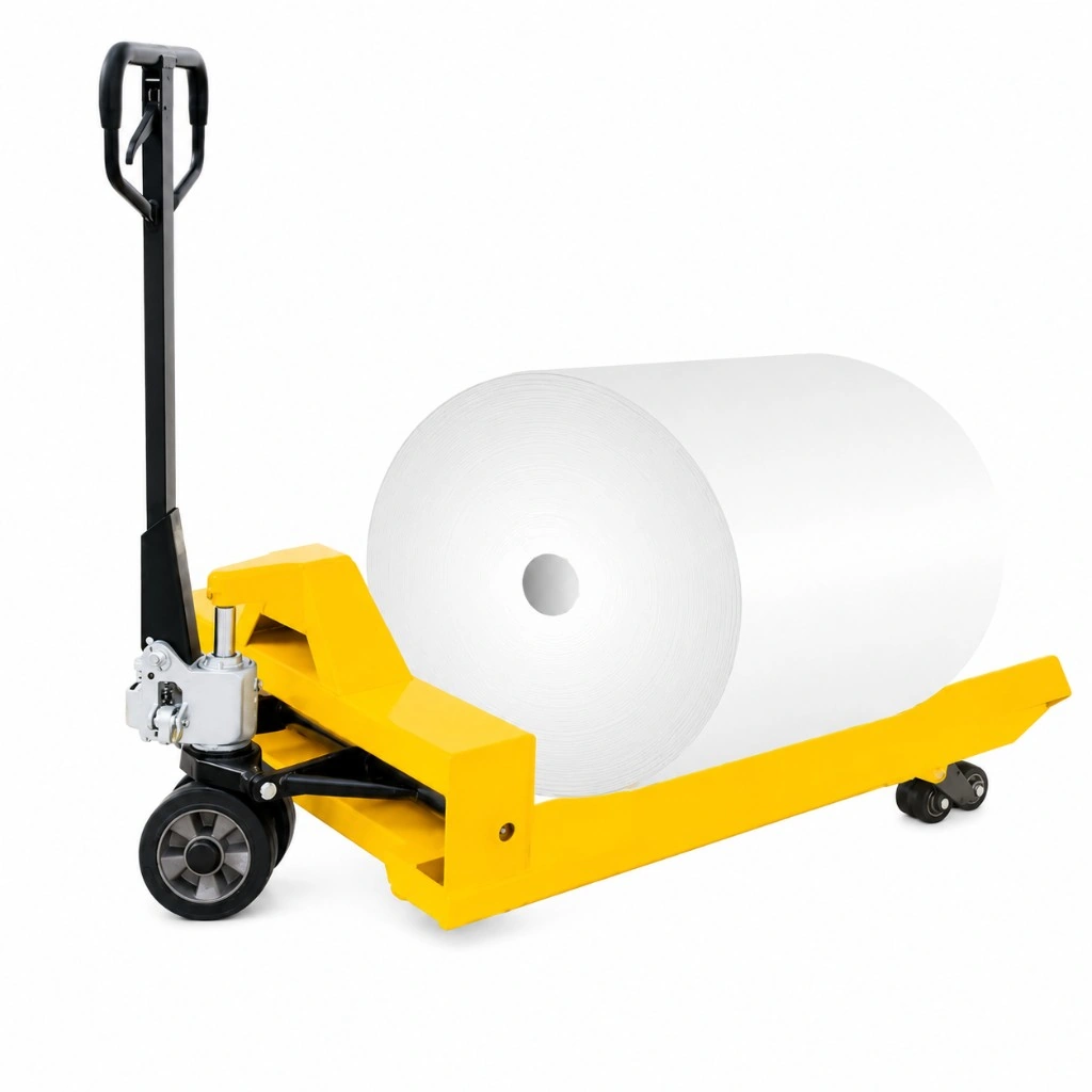 Ruļļu pārvadāšanas rokas palešu ratiņi (RPV1000PN), 1000 kg