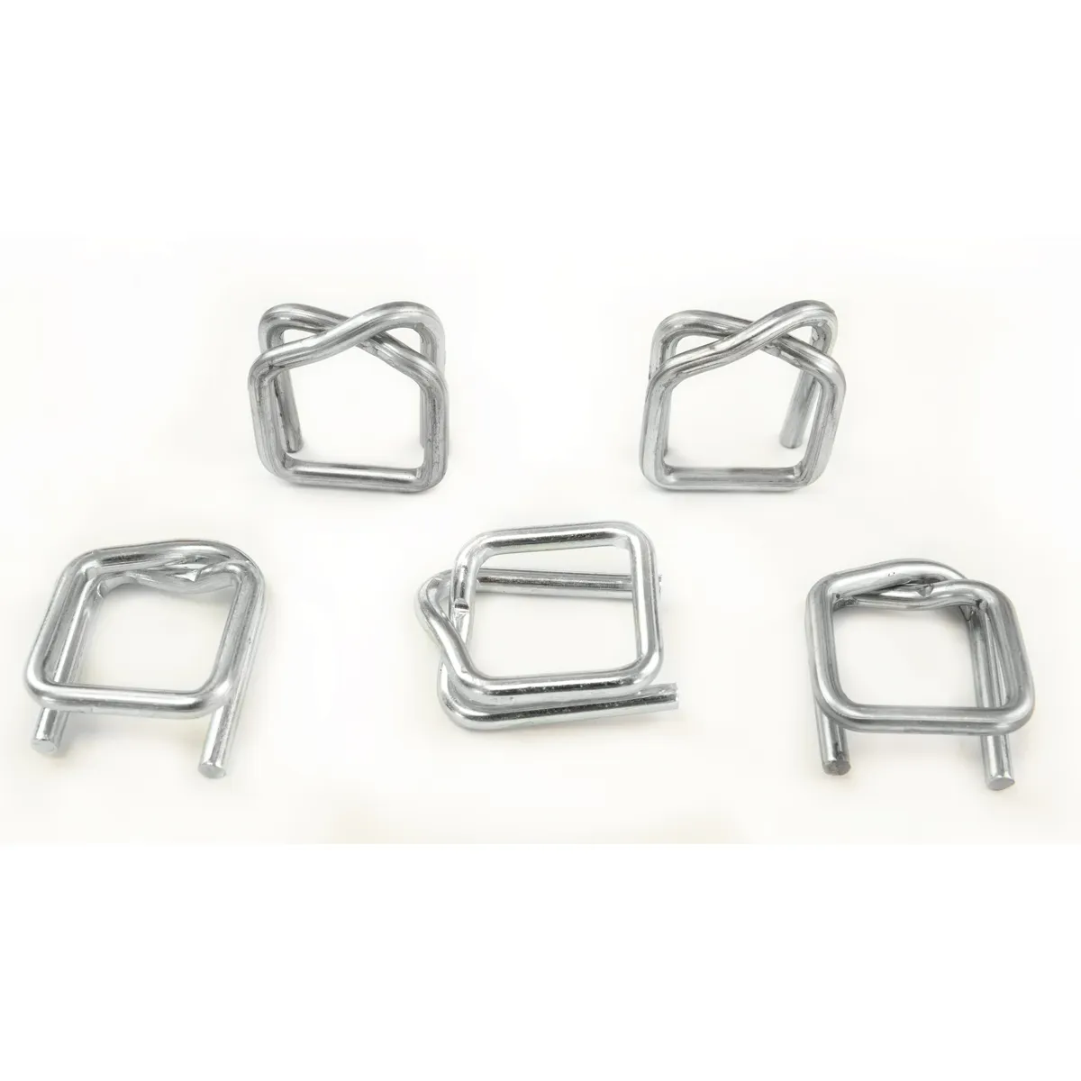 Cinkotas stieples sprādzes poliestera iepakošanas lentei (BUCKLES-19G), 19 mm