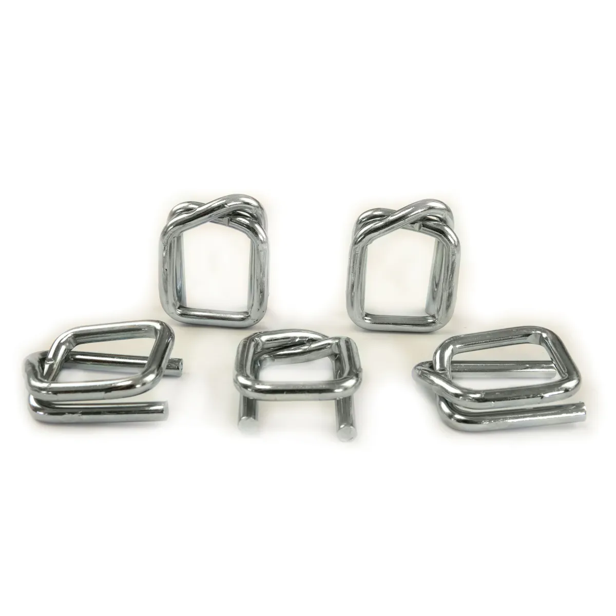 Cinkotas stieples sprādzes poliestera iepakošanas lentei (BUCKLES-25G), 25 mm
