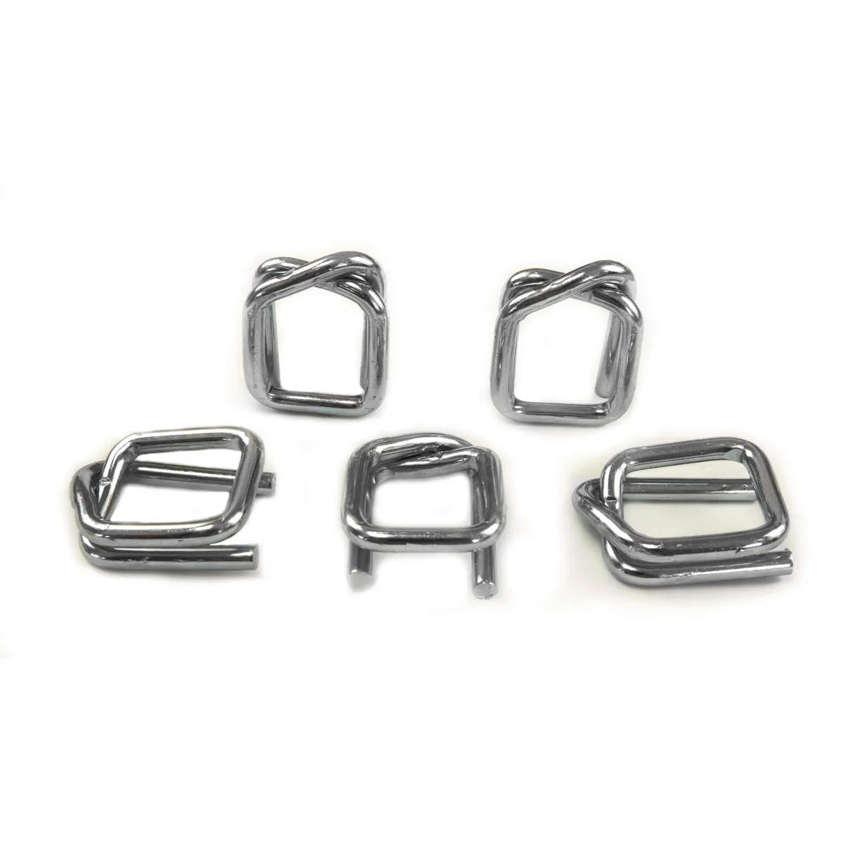Cinkotas stiepļu skavas poliestera iepakošanas lentei (BUCKLES-32G), 32 mm