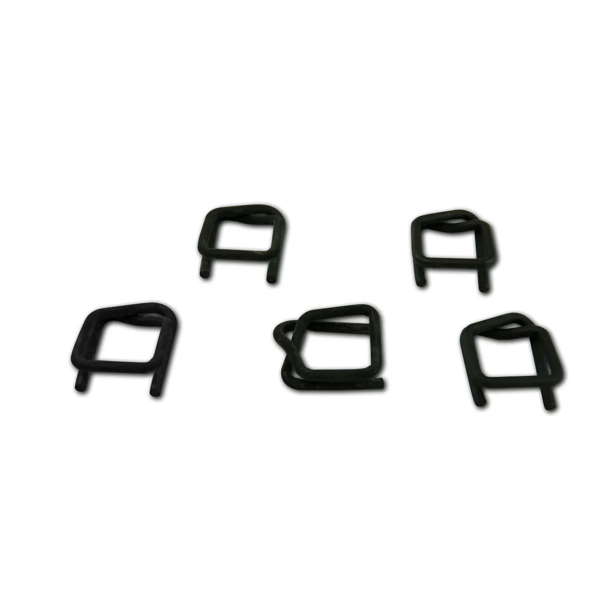 Fosfatētas stieples sprādzes poliestera iepakošanas lentei (BUCKLES-13F), 13 mm