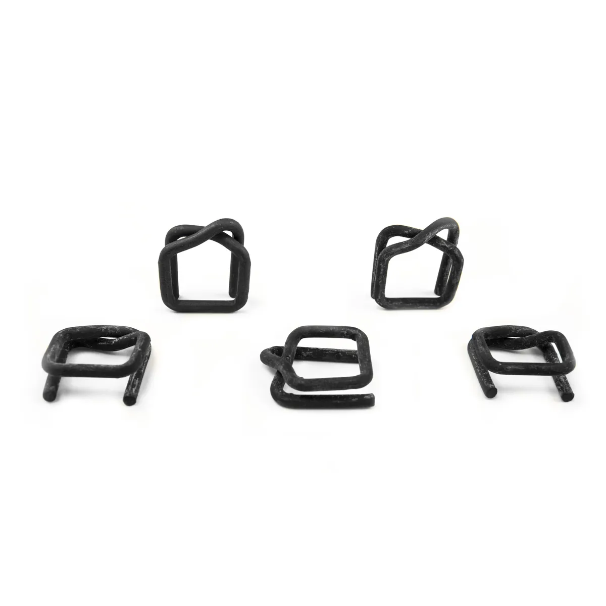 Fosfatētas stieples sprādzes poliestera iepakošanas lentei (BUCKLES-19F), 19 mm