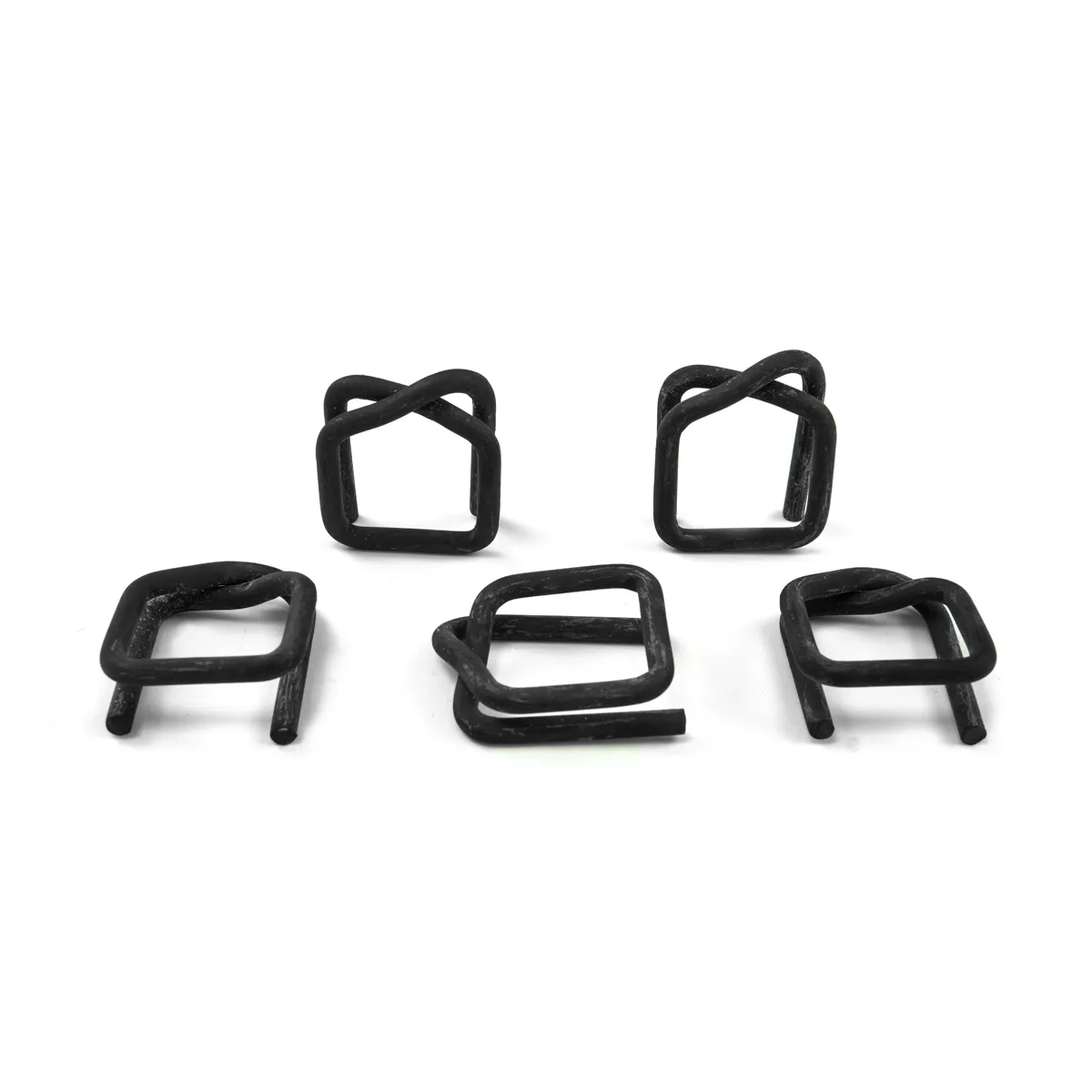 Fosfatētas stiepļu sprādzes poliestera iepakošanas lentei (BUCKLES-25F), 25 mm