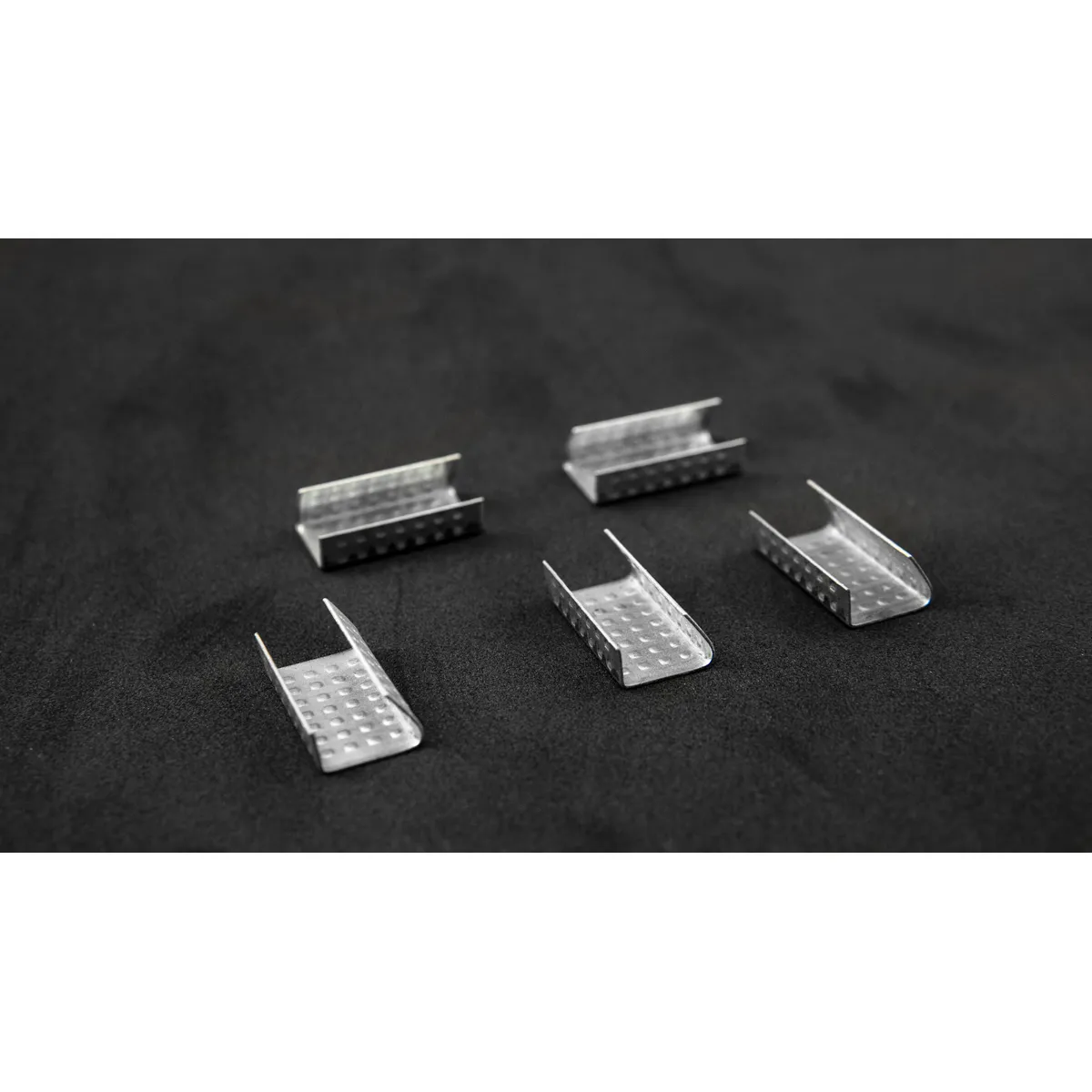 Tērauda skavas PP iepakošanas lentei (BUCKLES-12PP), 12 mm