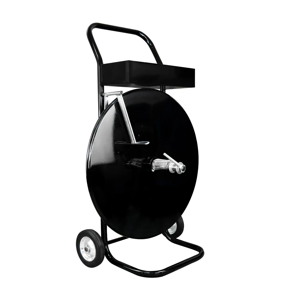 PET/PP/kompozītmateriāla iepakošanas lentes attinējs (COIL-DISPENSER-30)