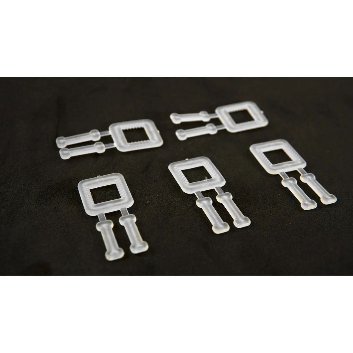 Baltas plastmasas sprādzes PP iepakošanas lentei (BUCKLES-5P), 12 mm