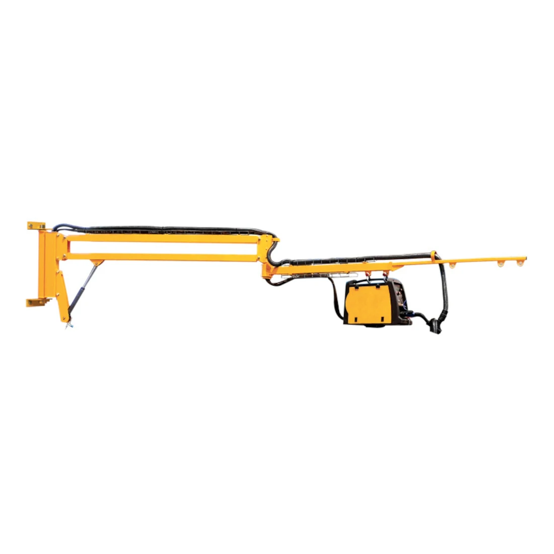 Fiksēts metināšanas kabeļu ruļļa turētāja sienas konsolceltnis (ZDAP-F), 50 kg, 3–6 m
